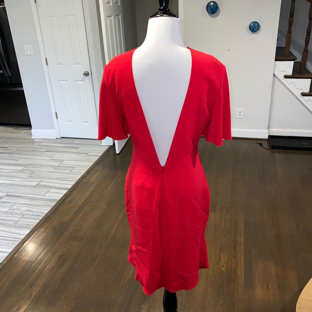 Brandon Maxwell Open Back Crepe Dress - Picture 5 of 8